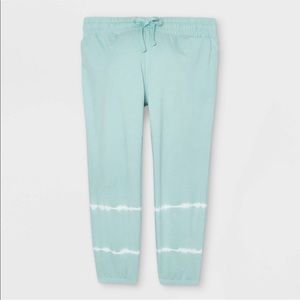 Isabel Maternity Ingrid and Isabel Target teal tie dye jogger sweat pants XS